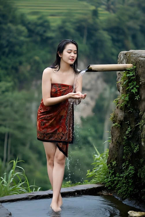 Mandi dulu biar seger #bidadari #parahyangan #kecantikan #tiktokshop #fyp 