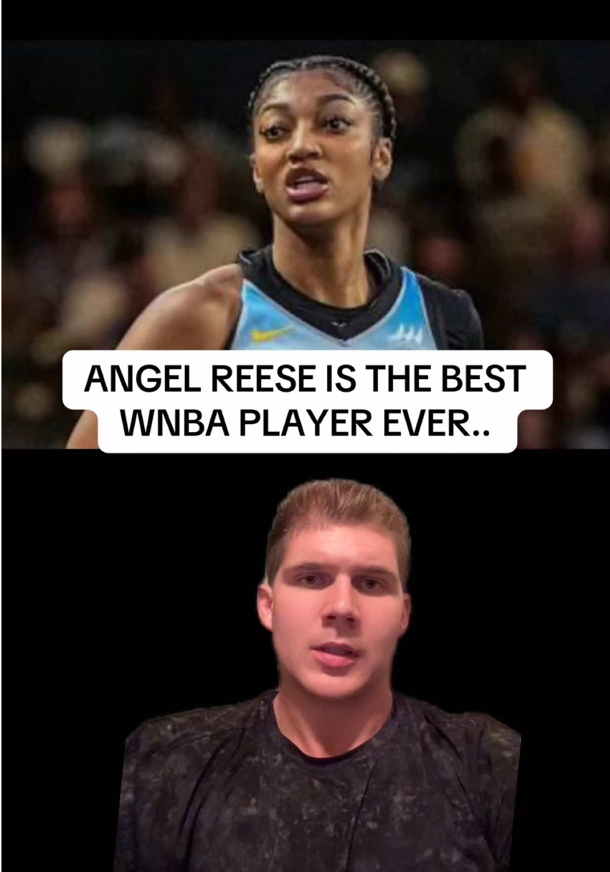 She’s the 🐐.. 😂 #angelreese #WNBA ##basketball##goat