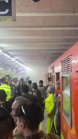 Conato de Incendio 🔥 en un Tren de Línea 3 del Metro Ciudad de México 🇲🇽 🚨 Usuarios son evacuados de un Tren de Línea 3 del #MetroCDMX al presentarse un Conato de Incendio 🔥 provocando qué usuarios tuvieran síntomas de Intoxicación por el humo 💨  El #Metro #CDMX NO ES SEGURO @Adrian Rubalcava ❌ ¿Dónde están los $23,000,000.00 para el Mantenimiento⁉️ #mexico #visitmexico 