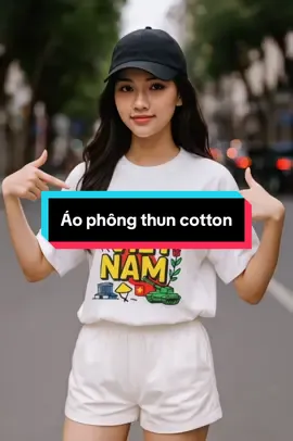 Áo phông in chữ chất liệu thun cotton chào mừng 2/9 #thoitrang #xuhướng #thoitrangnu #aothun #viral  @PhuongLinhshop 