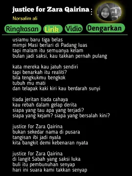 #liriklaguviral  #norsalimali #justiceforzaraqairana  #indonesia🇮🇩 #malaysia🇲🇾😭🤲 