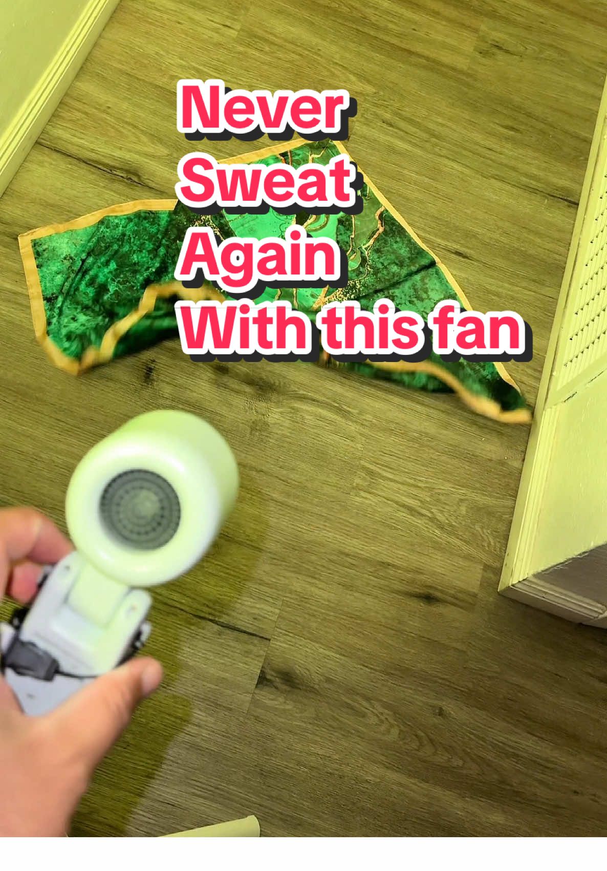 I use it everywhere, indoors, outdoors, doesn’t matter. I haven’t sweated once since I bought it. Grab yours in the orange cart while it’s still on sale. ❤️ #coolingfan #summermusthaves #staycool #tiktokmademebuyit #tiktokshopcreatorpicks  