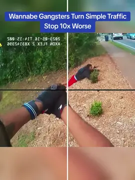 Wannabe Gangsters Turn Simple Traffic Stop 10x Worse #cops #copsoftiktok 