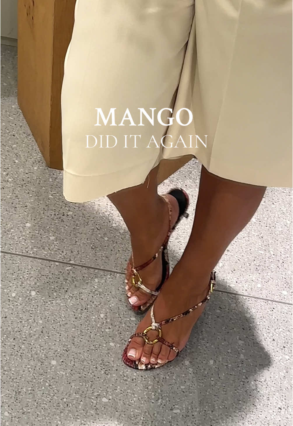 They’re giving vintage luxury shoes #mango #newin 