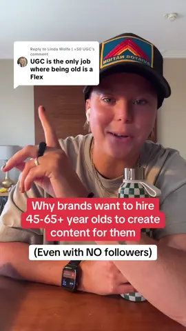 Replying to @Linda Wolfe | +50 UGC for the 50 and over club ❤️👏🏻