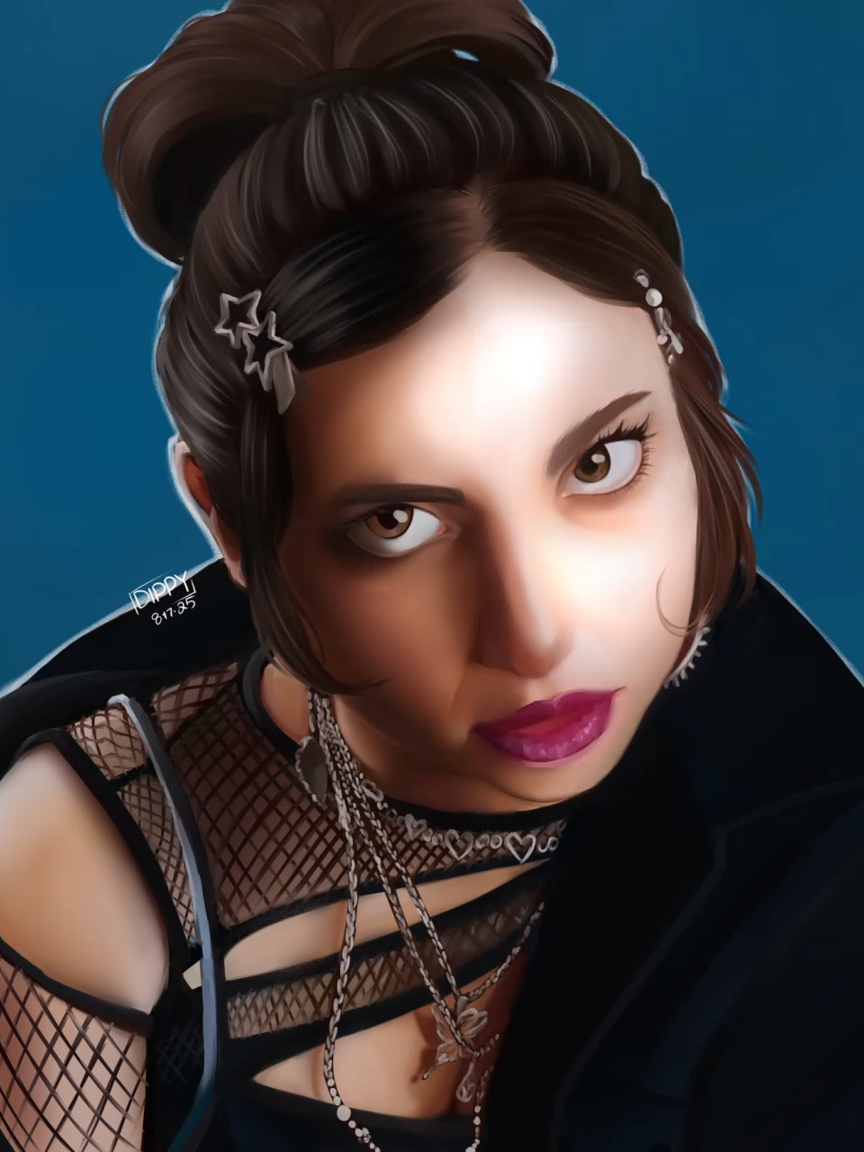 Guess that cast member!! Its @angelagiarratanameatball #smosh #smoshgames #speedpaint #angelagiarratana #timelapse #digital #artist #art