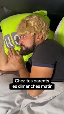 Chez tes parents les dimanches matin…#papa #maman #parents #dimanche #dimanchematin #humour 