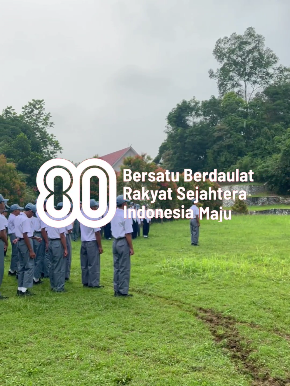 [UPACARA PERTAMA ANAK-ANAK SRT] Sekolah Rakyat Terintegrasi 24 Samarinda mengucapkan dirgahayu Indonesiaku ke-80, 