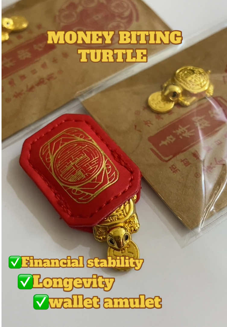 Money biting turtle ay npaka cute na amulet na nilalagay sa inyong mga wallet for financial stability para hindi po tyo nauubusan ng pera at the same time longevity para hindi tyo nagkakasakit. Ilagay po sa wallet piliin po yong may lalagyan ng turtle or pwede dinnpo yong wala. Click the link below the video to buy #moneybitingturtle #luckycharm #amulet #tiktokshop #fyp 