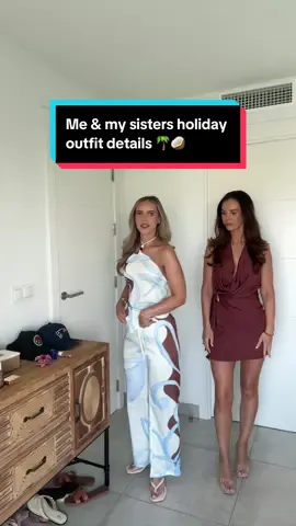 Me & my sisters holiday outfit deets 🌴🥥 #holiday #holidayoutfit #fashiontiktok #OOTD #outfit @PEPPERMAYO @ZARA 
