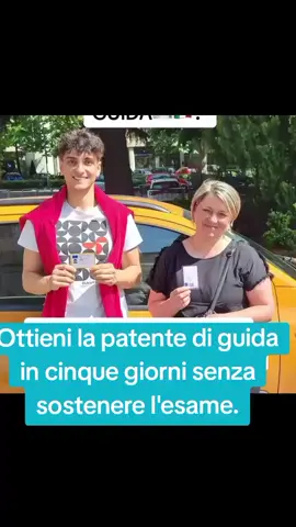 Ottieni la patente di guida in cinque giorni senza sostenere l'esame.#patente #patenteb #it #italia #italia 