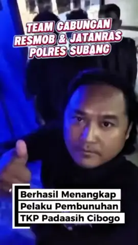 pengejaran pelaku pembunuhan di Cibogo Subang berhasil di amankan oleh jajaran Resmob polres Subang.  #subang #RESMOB #polressubang 