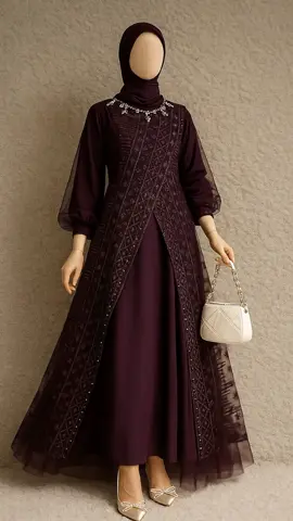 🌸 Gamis elegan untuk tampilan yang selalu mempesona😍#gamiswanita #gamismodern #ootdgamis #fashionmuslim #hijabstyle 