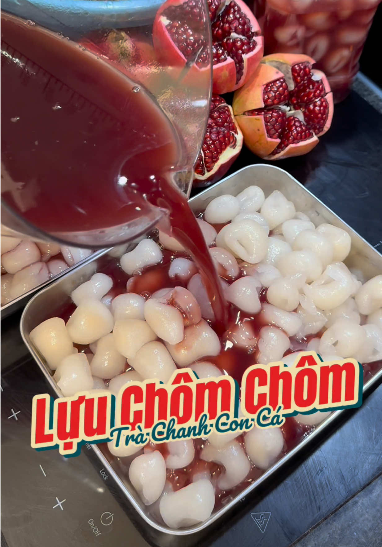 Trà Chanh Lựu Chôm Chôm  #trachanhconca #traluu #trachomchom #hottrend #tiktok 