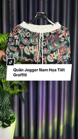 Quần Jogger Nam Họa Tiết Graffiti #quanjoggernam #thoitrangnam #xuhuong 