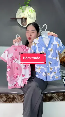 Hôm trước.. [ MinGyBaby ] BỘ PJZAMA cộc ta #xuhuong #quanaotreem #pijamabegai 
