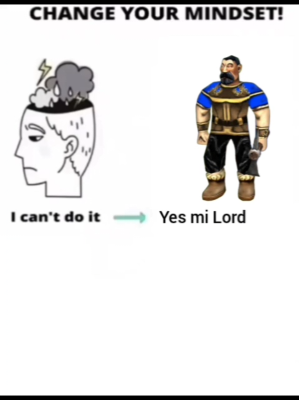 Change your mindset! #warcraft #warcraft3 #changeyourmindset #meme #peasant 