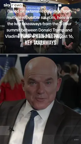 1. Major Shift in U.S. Strategy: From Ceasefire to Peace Deal  · Trump abandoned his pre-summit demand for an immediate ceasefire, instead aligning with Putin's preference for a comprehensive peace agreement. He argued that ceasefires 