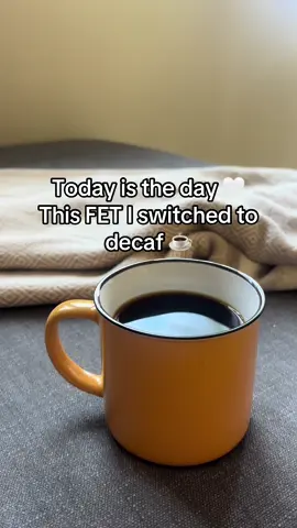 Transfer day 🤍 FET + decaf coffee only this round. Anyone else cut caffeine? #fet #ivfsupport #ttc #transferday #ivfwarrior #ivfcommunity #secondaryinfertility #blastocyst 