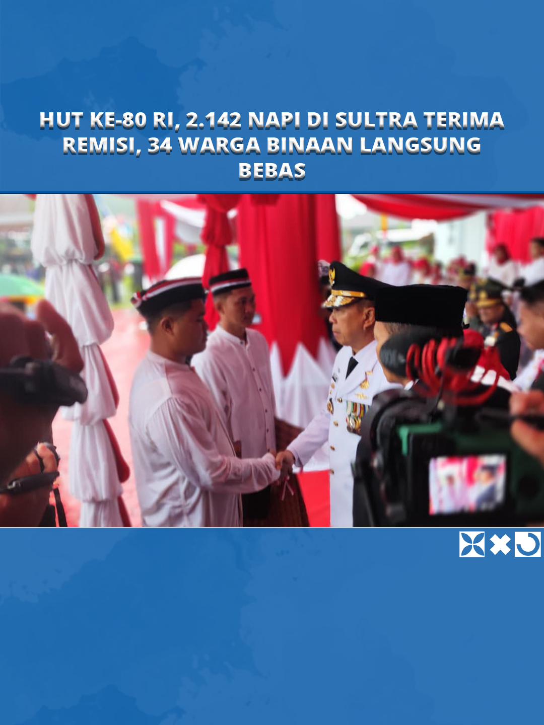 Sebanyak 2.142 warga binaan dan anak binaan di Sulawesi Tenggara menerima remisi dalam rangka HUT RI ke-80, Minggu (17/8/2025).  Pemberian remisi berlangsung di Lapas Kelas IIA Kendari, turut dihadiri sejumlah pejabat Forum Komunikasi Pimpinan Daerah (Forkopimda).  #narapidana #remisi #hutke80ri #kendari #sulawesitenggara #tribunnewssultra #fyp #viral