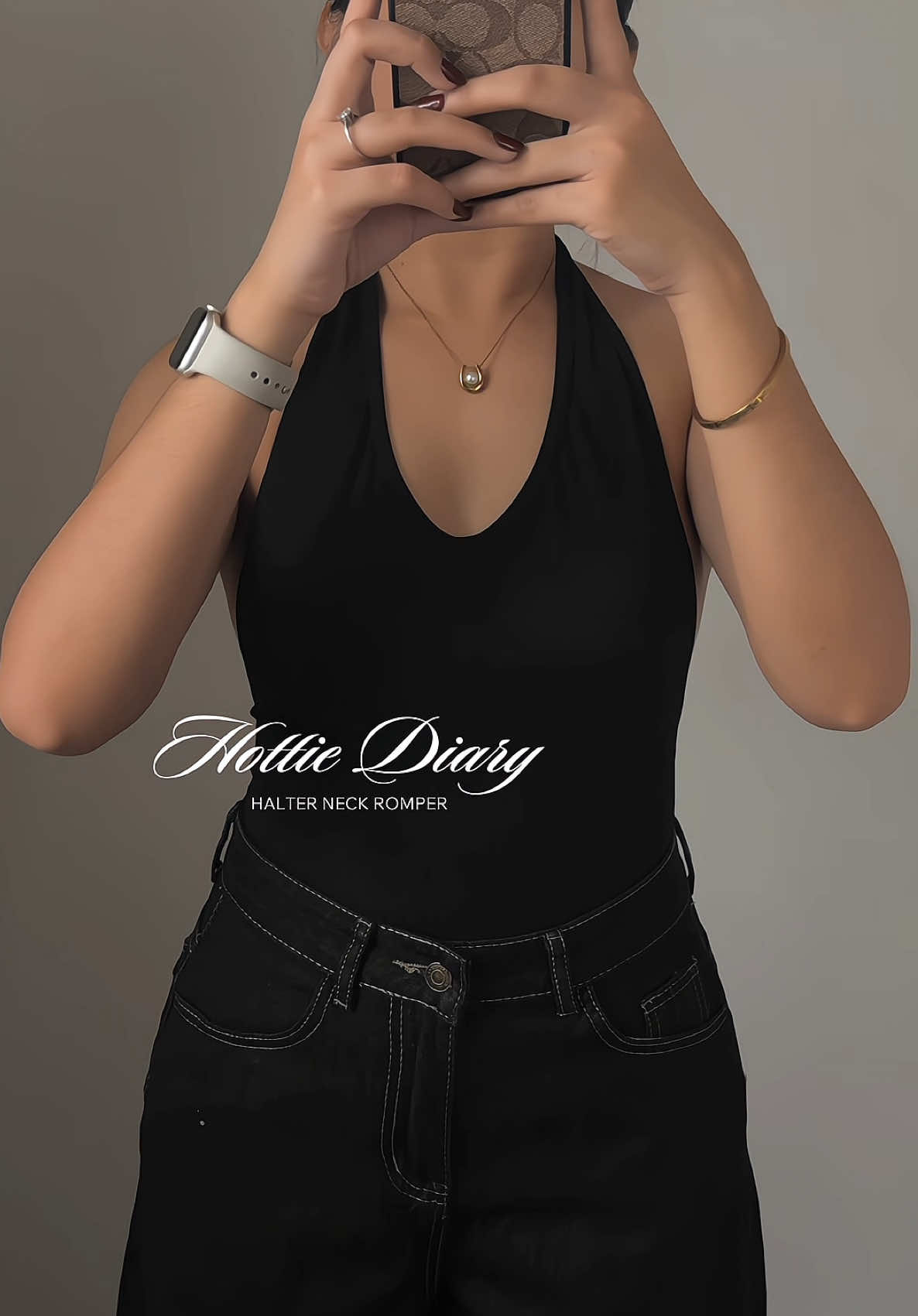 hottie diary halter neck sculpting romper #hottiediaryph 