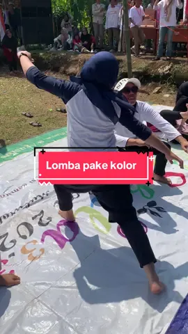 Juara 1 lomba pake kolor 🥇gak sia2 liat tutorial dulu 😂 #serunya17an 