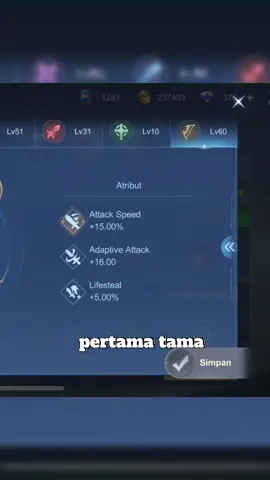 Build op hero obsidia #MLBBNEXT2025 #READYFORNEXT #FR 