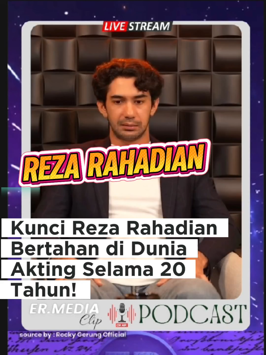 Reza Rahadian menyebut Christine Hakim sebagai inspirasi terbesarnya #fyp #fypシ #podcast 