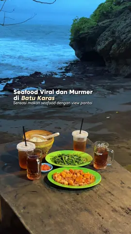 Nyobain seafood viral dan murah di Batu Karas 📍Warung Comeng  #FoodFestOnTikTok #jelajahhepi #creatorsearchinsights #wisatajawabarat #batukaras #warungcomeng #seafood 