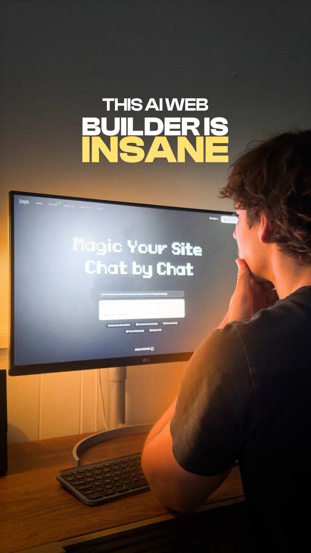 This AI web builder is insane 🚀 Just describe your idea and get a live, responsive website in seconds. 💬Comment “WEGIC” and I’ll send you the link! #aiwebsite #webdesign #nocode #wegic #aibuilder