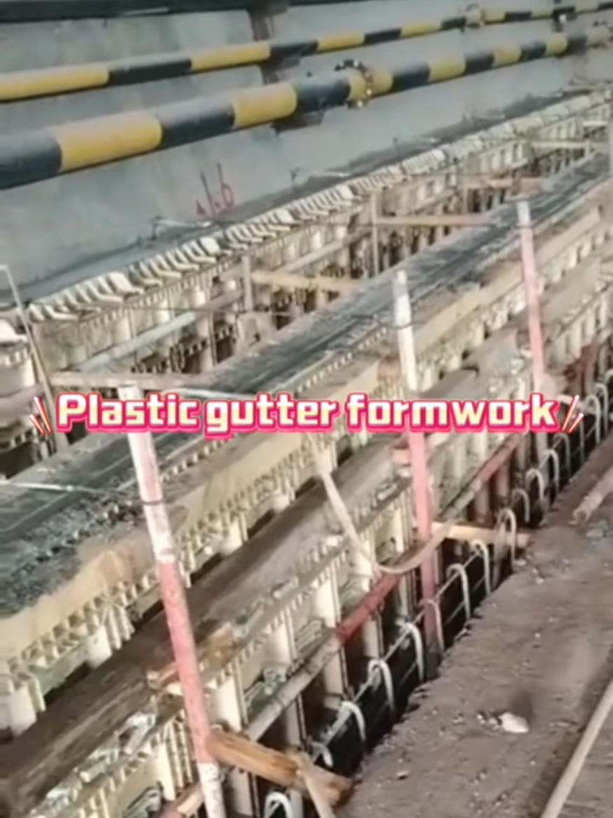 Concrete ditch formwork construction site#现浇水沟模板 #塑料模板 #模具厂家 #模具定制 