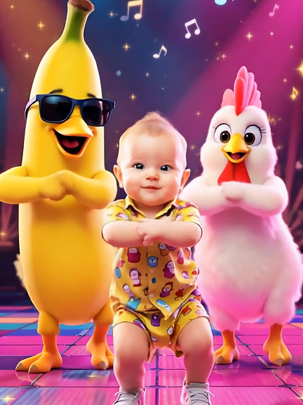 chicken banana dance #dancingbaby #funnymoments #funnybabyvideos #usatiktok #kidfunai #kidsoftiktok #tiktokkids #usa_tiktok 