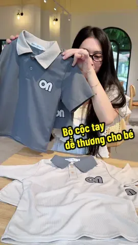 Bộ cộc tay dễ thương cho bé từ 17kg đến 45kg #hanghipstore 
