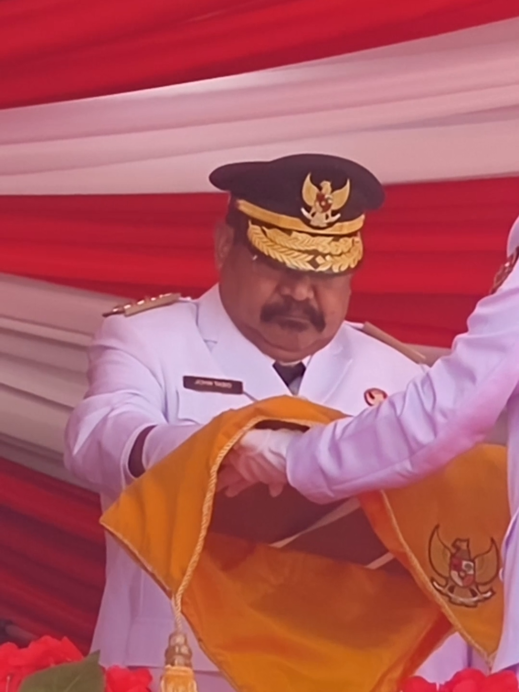 Moment Upacara Detik-detik Proklamasi Peringatan HUT RI Ke 80 di Provinsi Papua Pegunungan.  #hutri80 #hutri80indonesia🇮🇩 #hutri80indonesia #papuapegunungan 