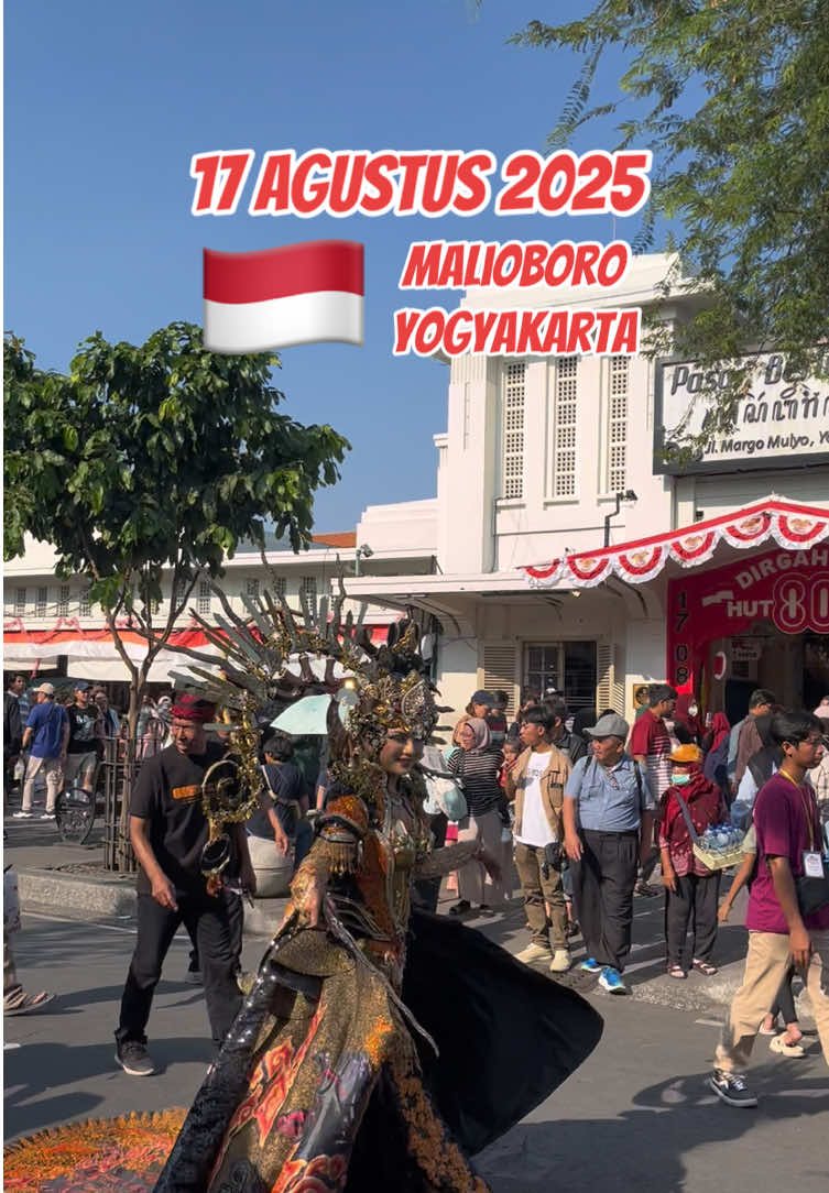 Suasana 17 Agustus 2025 Malioboro Jogja,#promomakanmerdeka #17agustus #17agustus2025 #kemerdekaan #malioboro 