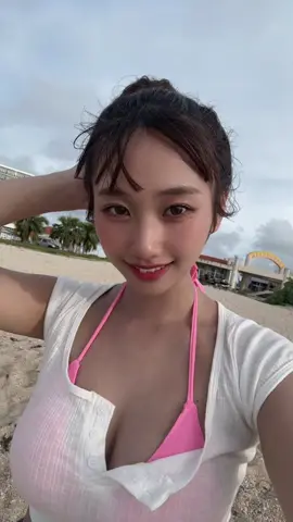 風つよーーー！！！！笑 #松本玲奈 #04 #おすすめ #沖縄 