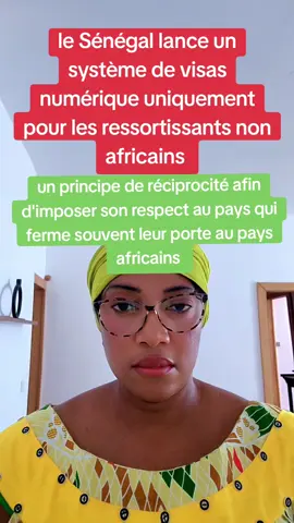 le Sénégal lance un système de visas numérique uniquement pour les ressortissants non africains  #senegalaise_tik_tok #france #visa #info #pourtoii 