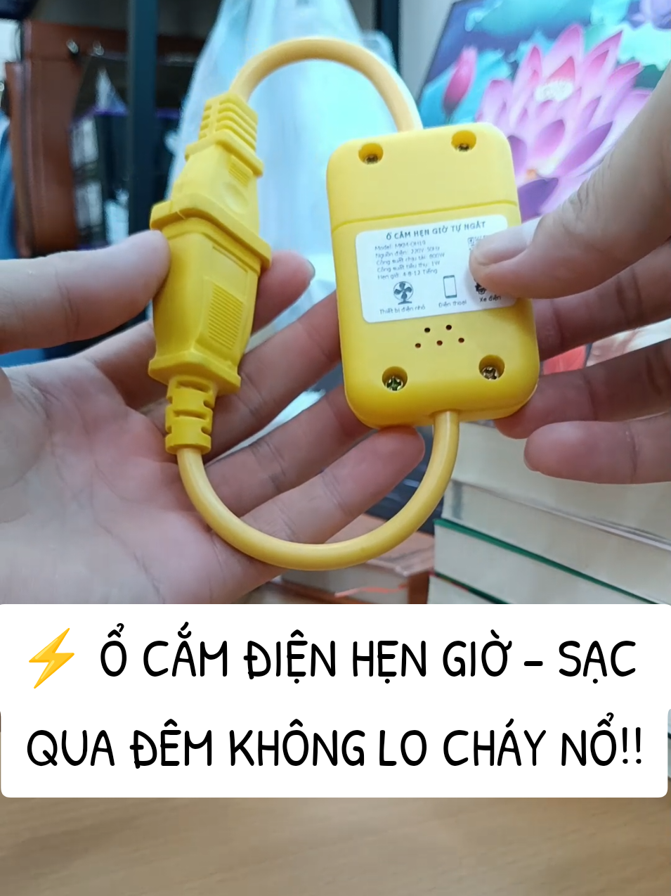 ⚡ Ổ CẮM ĐIỆN HẸN GIỜ MI KAKO – SẠC QUA ĐÊM KHÔNG LO CHÁY NỔ! ❌ Chai pin – Phồng pin – Nguy cơ cháy nổ khi sạc qua đêm? ✅ Đã có MI KAKO – tự động ngắt điện an toàn sau 4h–12h cài đặt. 🔋 Giữ pin bền lâu – Sạc vừa đủ, không lo hư hại thiết bị. 🏠 Dùng cho điện thoại, laptop, xe điện, quạt, nồi cơm… cực tiện! 👉 Bảo vệ pin – Bảo vệ tài sản – Bảo vệ gia đình bạn!.  #ocamdiensacthongminh #ocamdienhengio #mikako #ocamdiensacxe #ducbireview 
