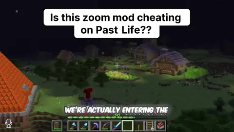 Is this zoom mod cheating on Past Life?? 😂🔍📈 #fyp #Minecraft #lifeseries #pastlife #grian #geminitay #pearlescentmoon