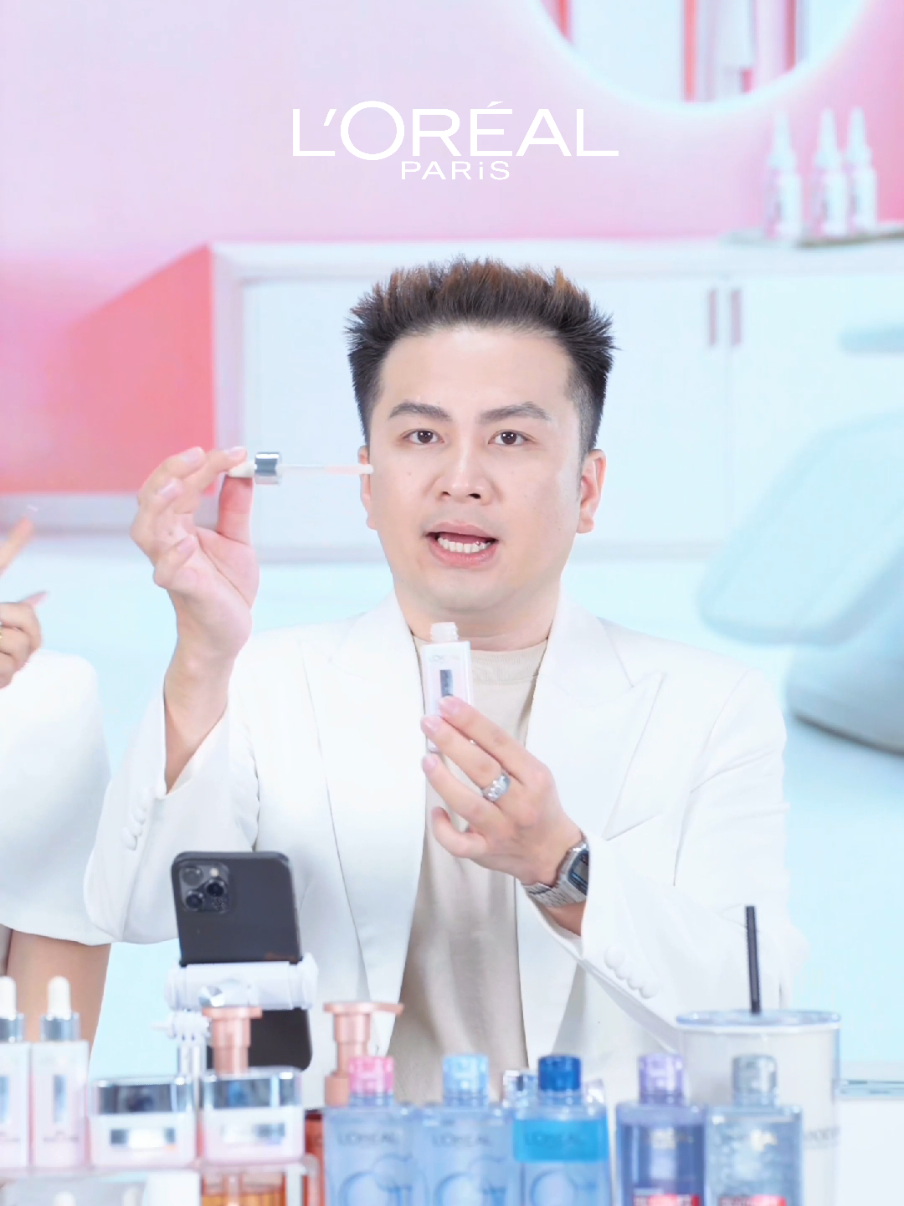Màu serum hơi hồng hồng vàng vàng nha, mua ở đây yên tâm chính hãng nhen 🥰 #lorealparis_vn #lorealparis #tiktoklive #muataitiktokshop #glycolicmelasyl 