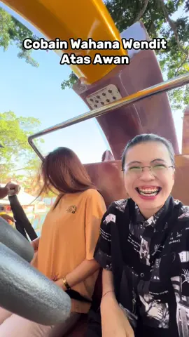 bener bener baru bangun banget si introvert @Carletta Divia pingin cobain wahana awan @New Wisata Wendit by Nicoles , bsk apalagi ini enaknya? 