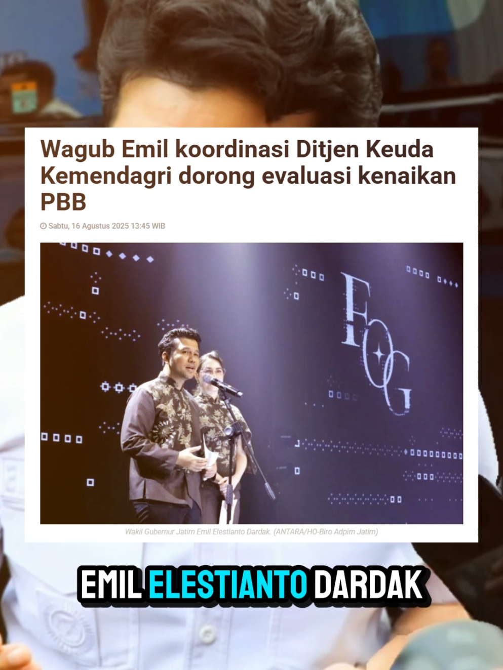 Pak Emil Dardak menindaklanjuti kenaikan PBB, dorong evaluasi🧐🧐 #pajak #emildardak #berita #viral #fyppppppppppppppppppppppp 