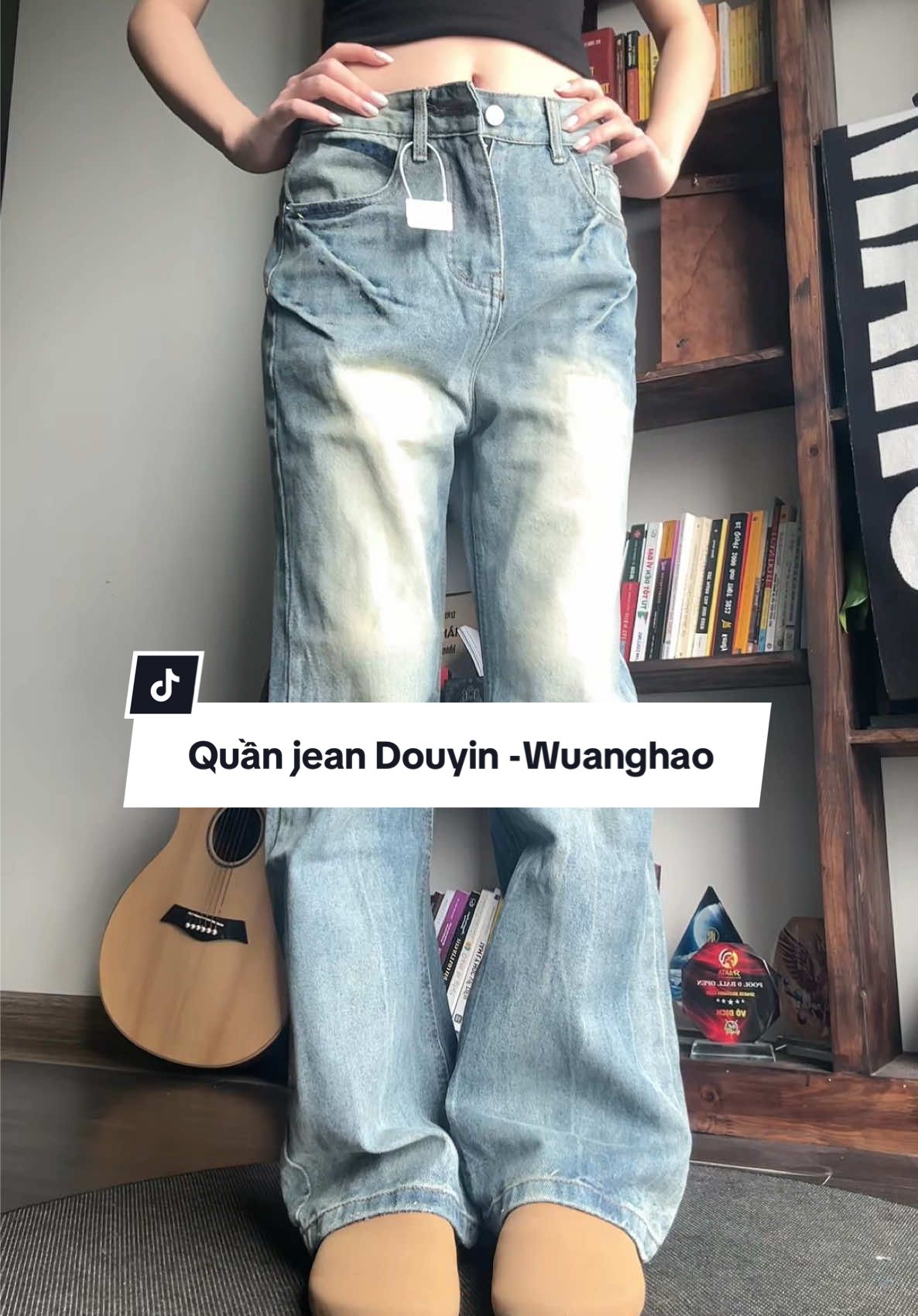 Quần jean phom Douyin - Wuanghao #quanjean #jeans #quansuong #xuhuong 