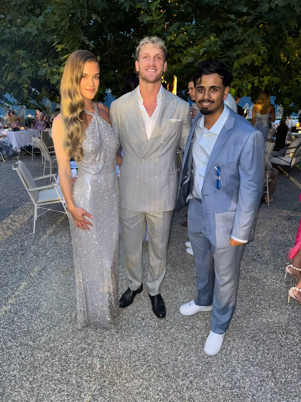 Congratulations to my brother @Logan Paul and Nina  on their beautiful wedding! Wish you all the best and thank you for your hospitality. 💍🤍🎉 #wedding #loganpaul #fyp #moneykicks 