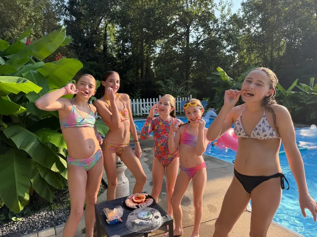 Alexa, Eva, Zoey, Peyton & Skylar After Training Camp Yesterday NC NGA Training Camp  #faulknerselite#faulknerselitegraham#faulknerselitetrainingcenter#gymnasticsfacility #gymnastics    
