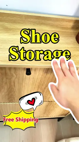 Keep your entryway clean with this slim fluted shoe cabinet 👟 Stylish, space-saving, and ships FREE today! #Giratree #Giratreefurniture #shoecabinet #homedecor #smallspaceliving