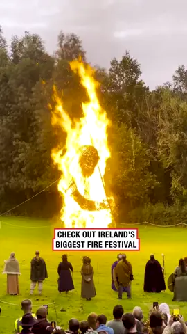Navan Fort in Armagh knows how to put the “fire” in fire festival 😂 We’re back with @weirdireland as Brinsley heads north for the Wickerman Festival 🔥 Each year they burn a 30ft effigy to celebrate Lúnasa 🌾 #fyp #tiktoker #viral #irishtiktok #ireland #video #videos #irish #irishmythology #irishfolklore #lunasa