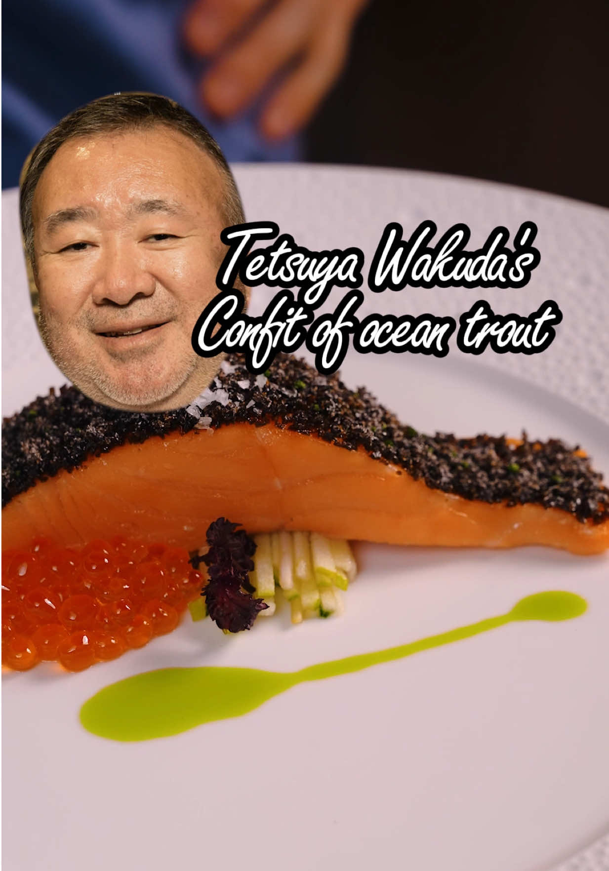 Making and rating celebrity chef's signature dishes episode 21: Tetsuya Wakuda's confit of ocean trout  Tetsuya Wakuda is renowned for his fine-dining restaurant Tetsuya’s in Sydney, which showcases a unique fusion of Japanese precision, French technique, and Australian ingredients. His signature dish, the Confit of Ocean Trout—a slow-cooked fillet gently poached in oil and aromatics, often served with fennel salad and parsley-caper dressing—is considered one of the most iconic and photographed dishes in modern Australian cuisine.      #celebritychef #michelinstar  #signaturedish #fishrecipe #finedining