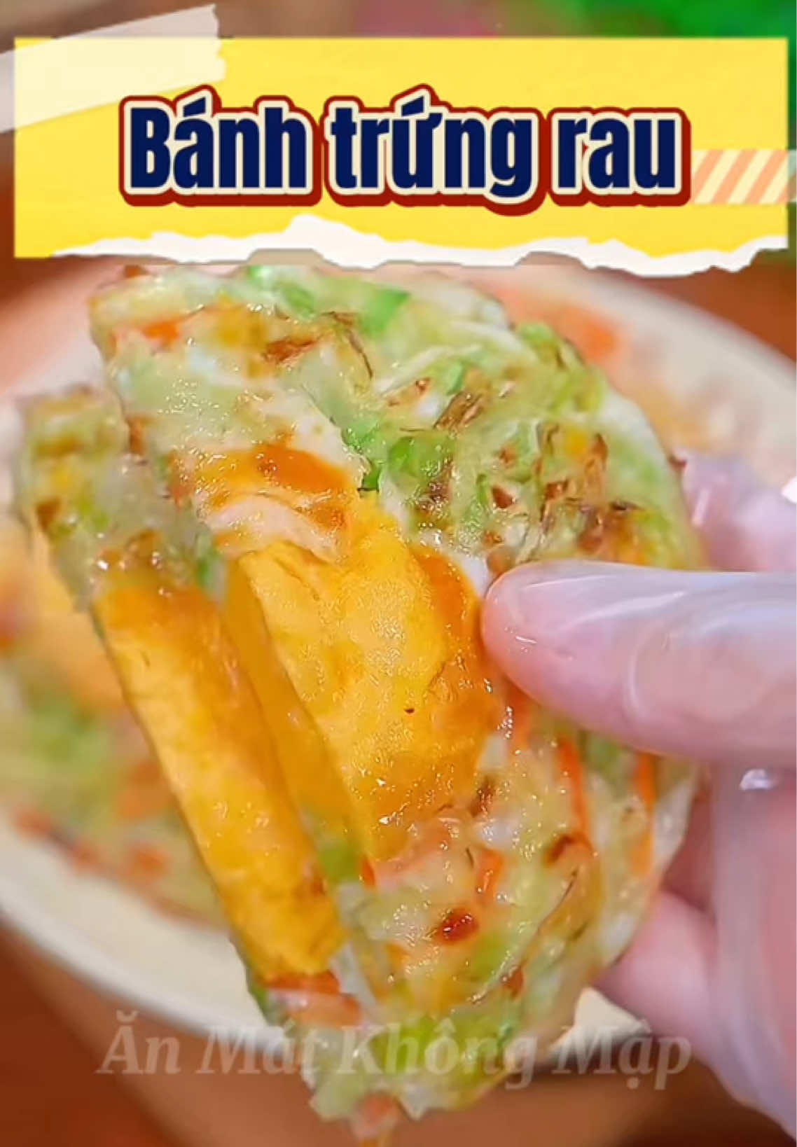 Bánh trứng rau siêu ngon mà người già và trẻ em đều thích. #LearnOnTikTok #monngonmoingay #food #cooking #fyp 