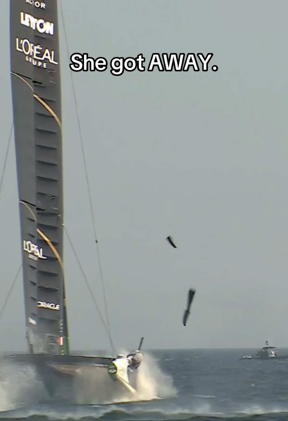 The rudder was a paid actor x #SailGP 